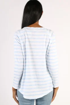 Cloth Paper Scissors Taylor Tee In Blue