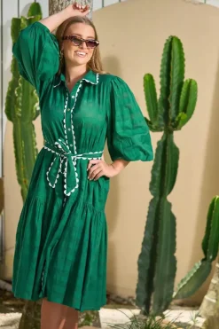 Collectivo Abigail Dress In Green
