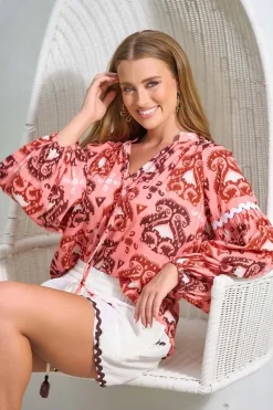 Collectivo Sophia Shirt In Multi