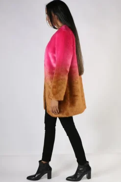 Coop Longing Fur You Coat In Pink