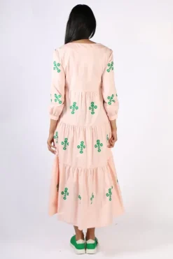 Coop Stitch Hiker Dress In Peach