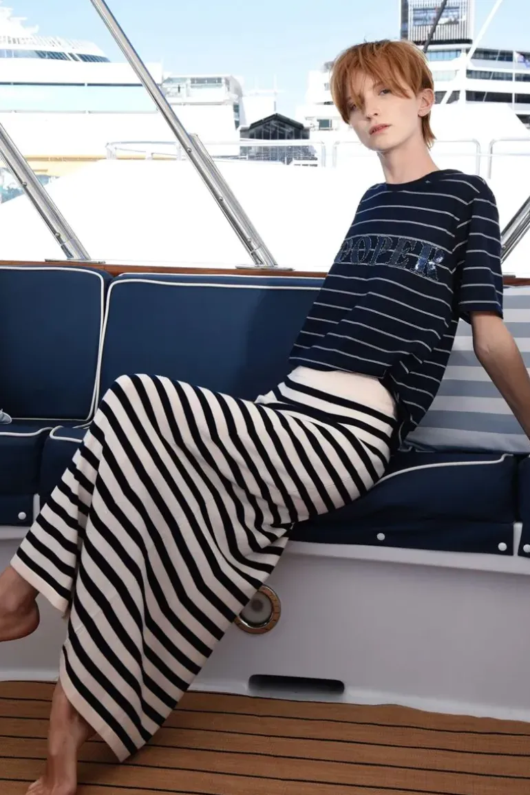 Cooper Hop Skirt Jump Skirt In Stripe