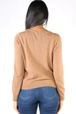 Core Cardigan In Toffee By Jump