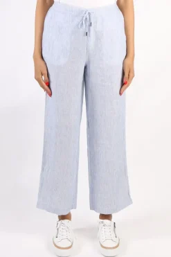 Core Stripe Wide Pants In Denim By Jump