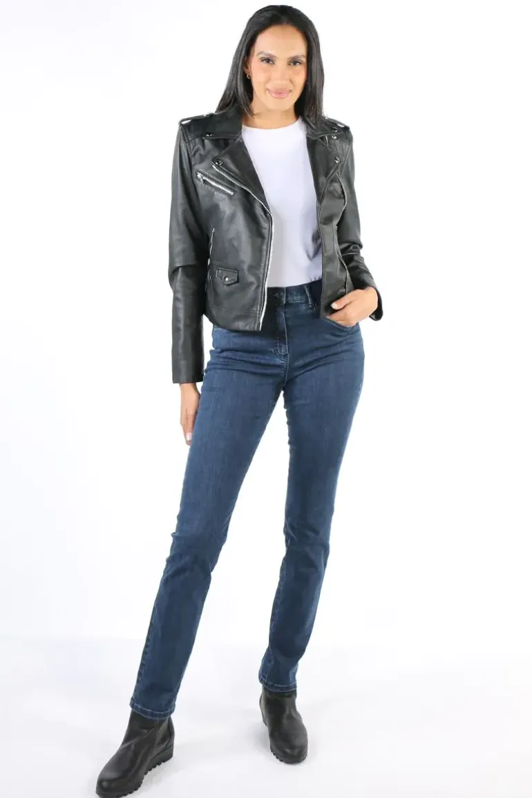 Coster Biker Jacket In Black