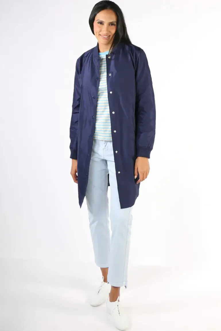 Coster Duster Coat In Navy