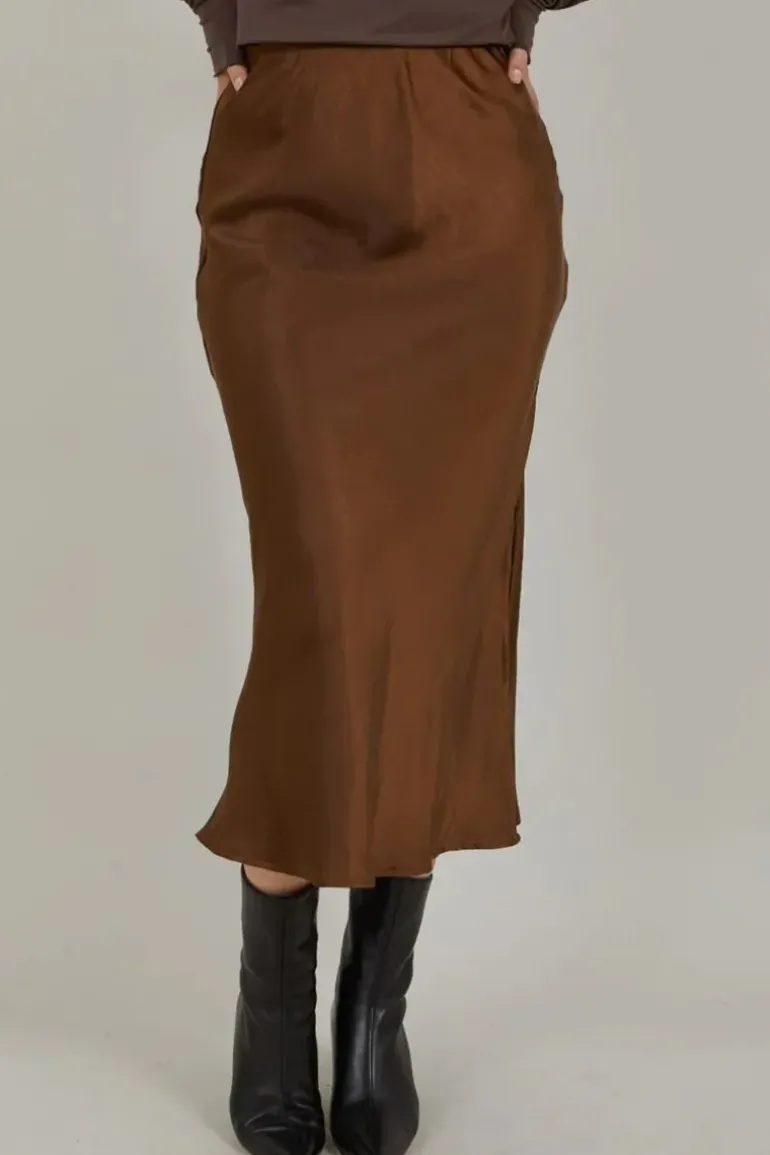 Coster Skylar Skirt In Bronze