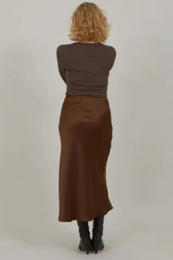 Coster Skylar Skirt In Bronze