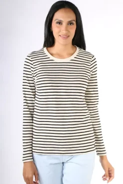 Coster Striped T-Shirt In Black