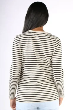 Coster Striped T-Shirt In Black
