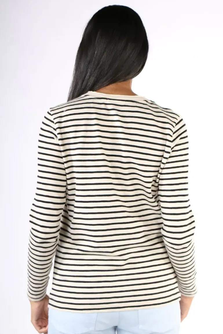 Coster Striped T-Shirt In Black