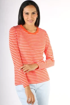 Coster Striped T-Shirt In Pink