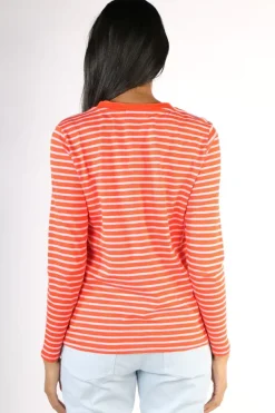 Coster Striped T-Shirt In Pink