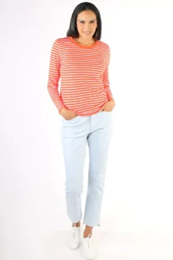 Coster Striped T-Shirt In Pink