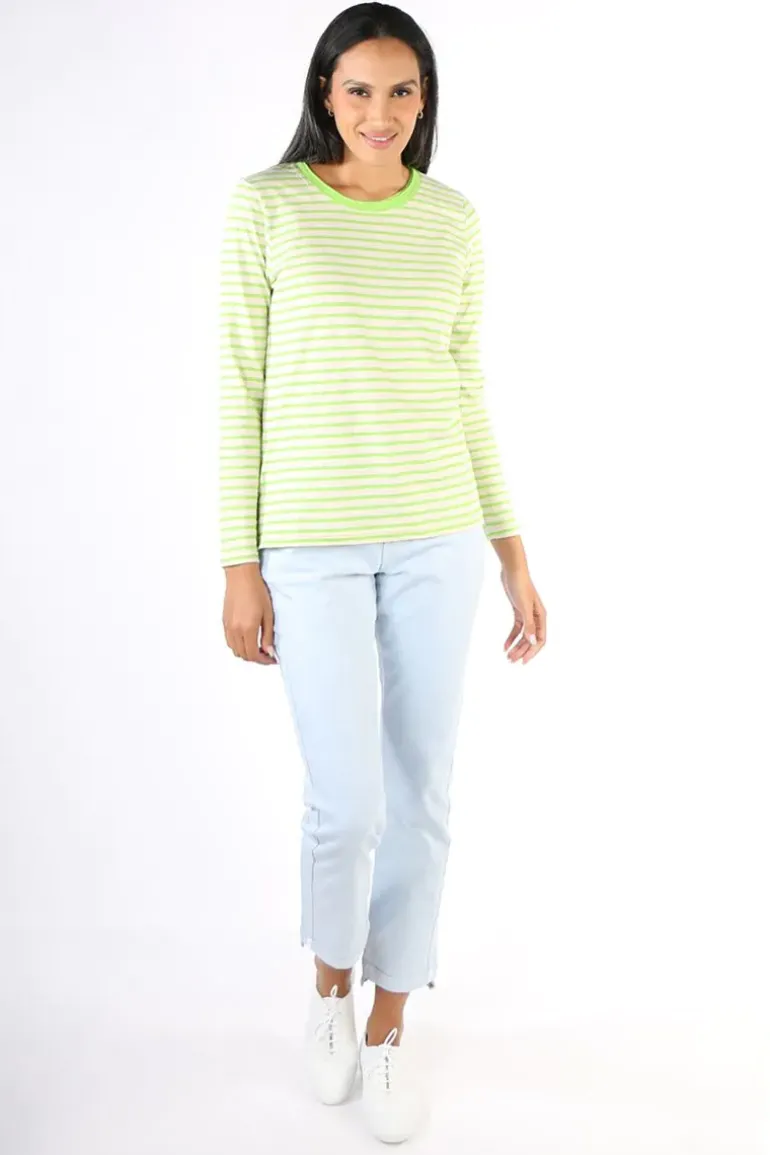 Coster Striped T-Shirt In Green