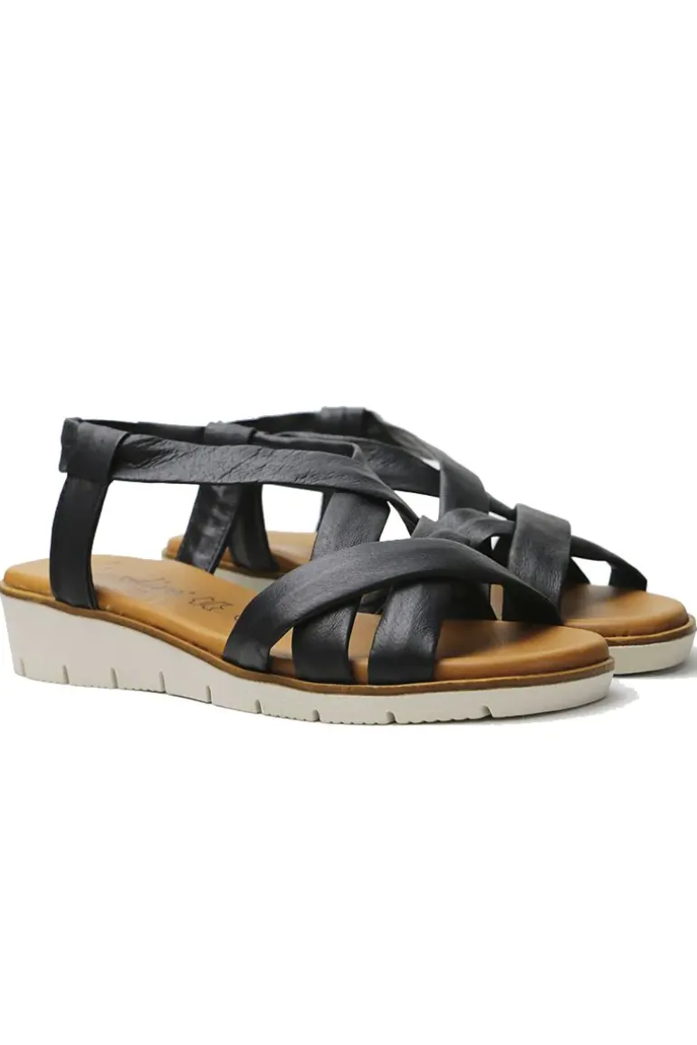 Criss Cross Sandal By Luxedixe In Black