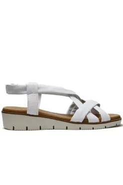 Criss Cross Sandal By Luxedixe In White