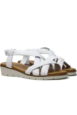 Criss Cross Sandal By Luxedixe In White