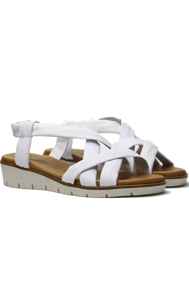 Criss Cross Sandal By Luxedixe In White