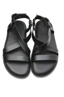 Crossover Sandal By Antichi Romani In Black