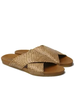 Crossover Woven Slide By Donna Piu In Cuero