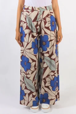 Curate Blue My Mind Get Even Pant In Floral Print