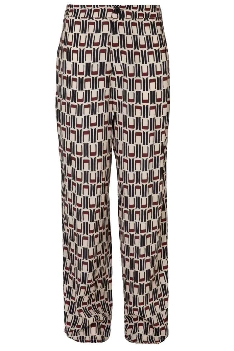 Curate Deep Pockets Wide Leg Pants In Print