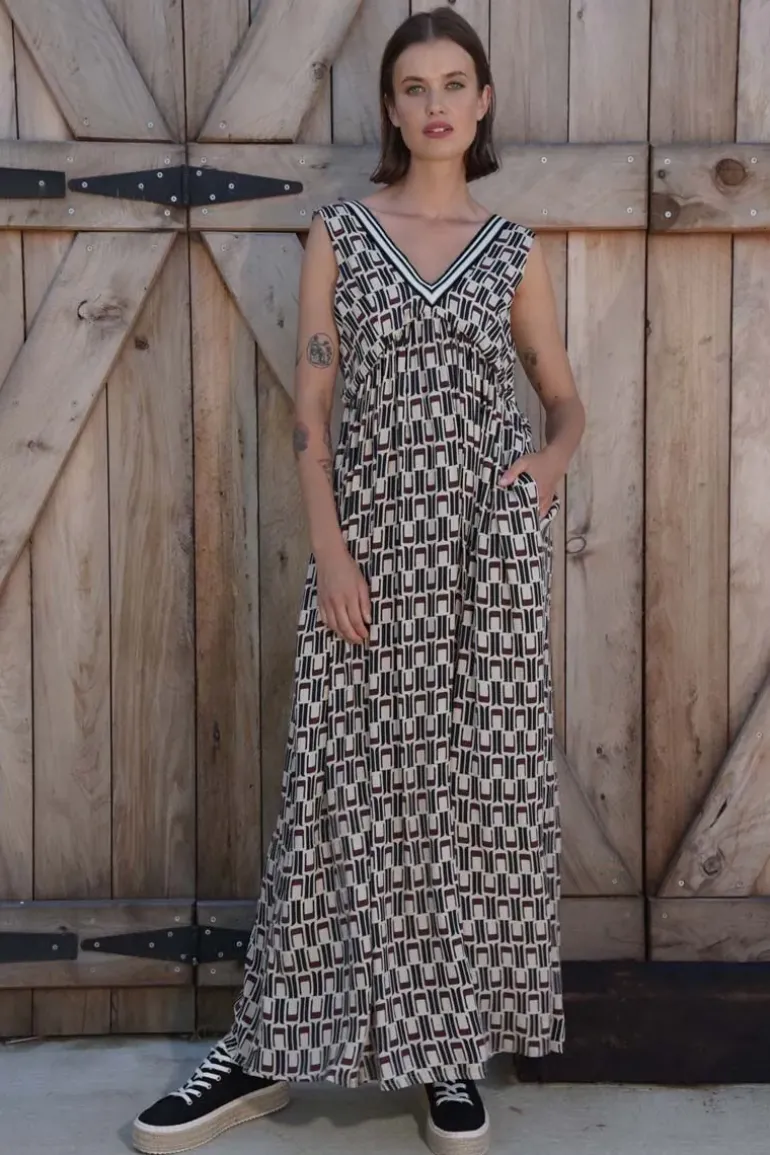 Curate Show Your Stripes Dress In Print