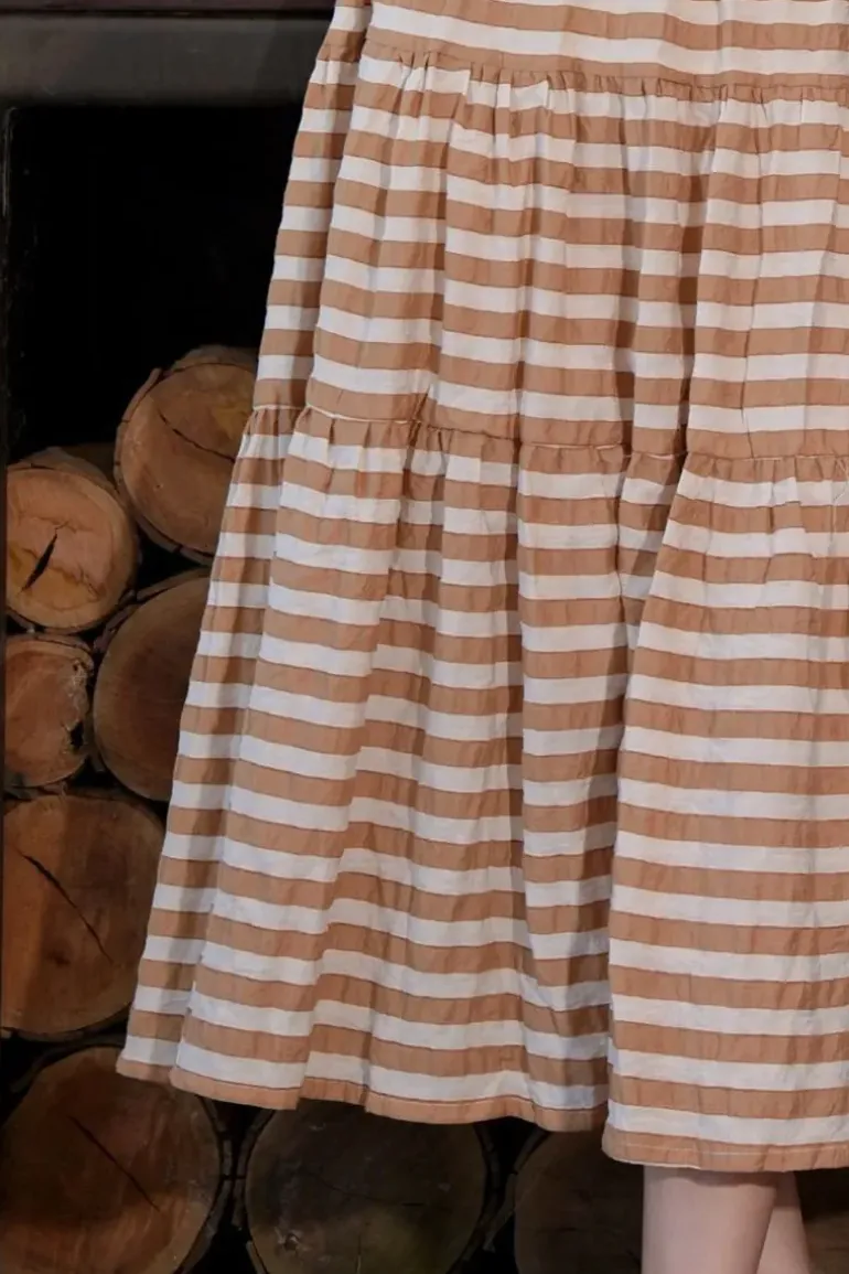 Curate Take A Twirl Dress In Coffee