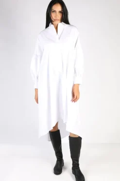 Curate Thread Lightly Dress In White