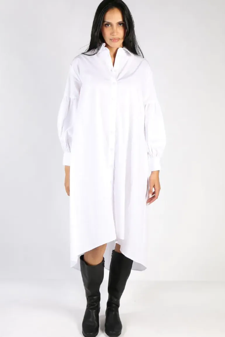 Curate Thread Lightly Dress In White