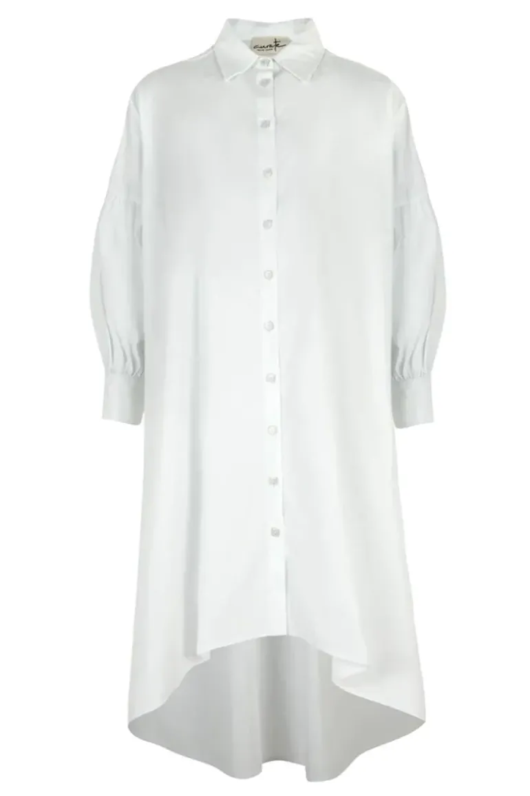 Curate Thread Lightly Dress In White
