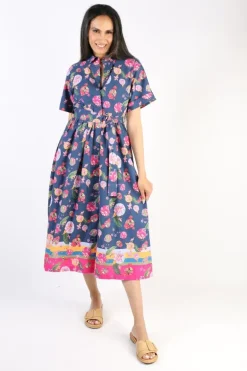 Emily Lovelock Fifties Dress In Blue