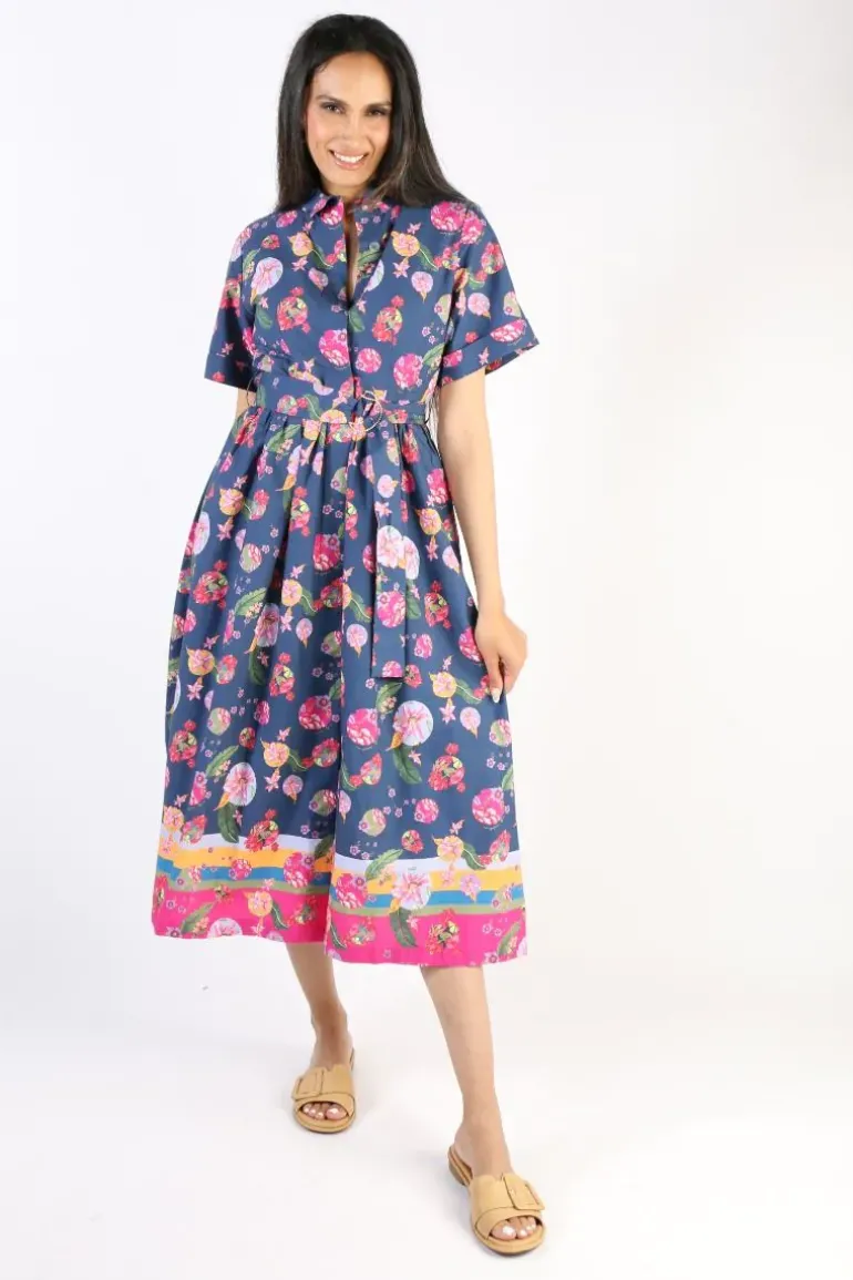 Emily Lovelock Fifties Dress In Blue