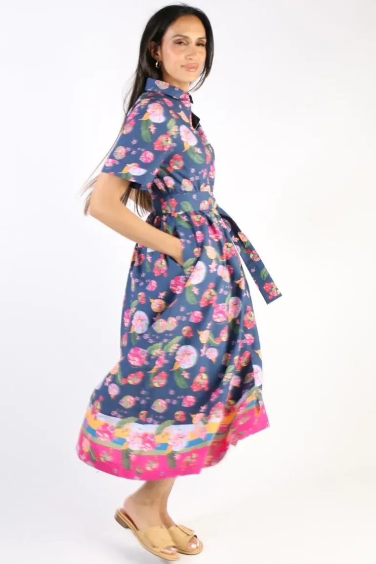 Emily Lovelock Fifties Dress In Blue