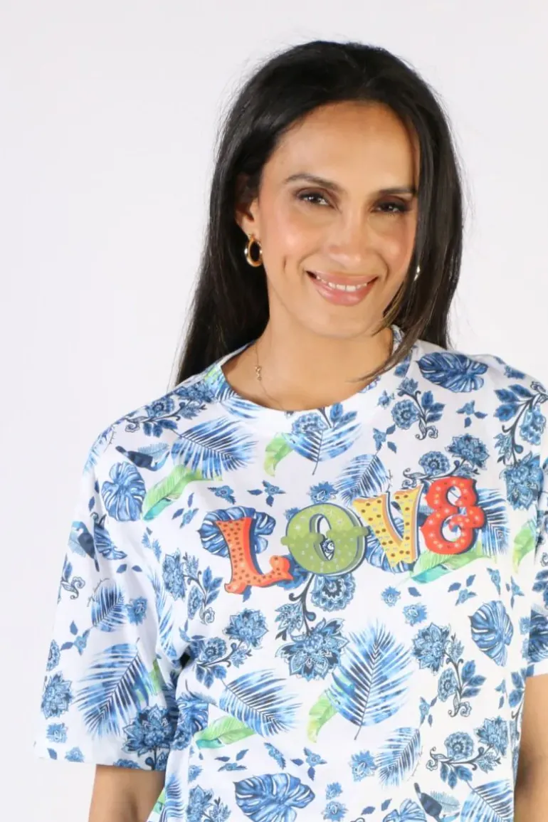 Emily Lovelock Forest Love Tee In White
