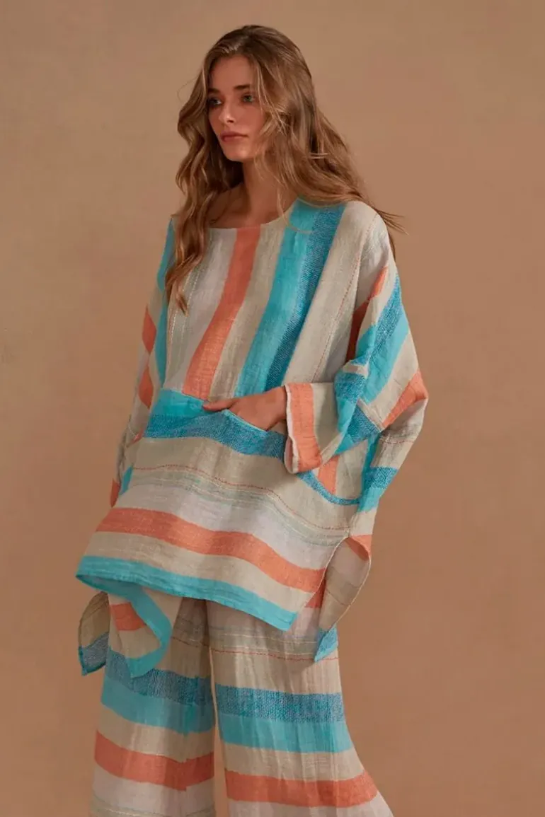Estilo Nerano Top In Aqua