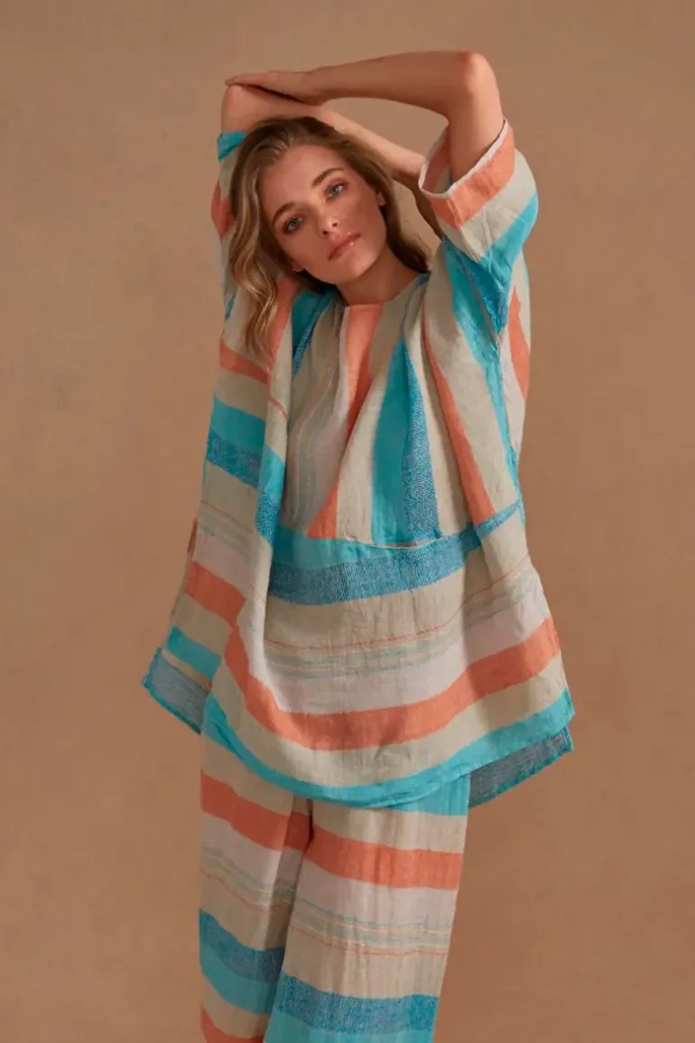 Estilo Nerano Top In Aqua