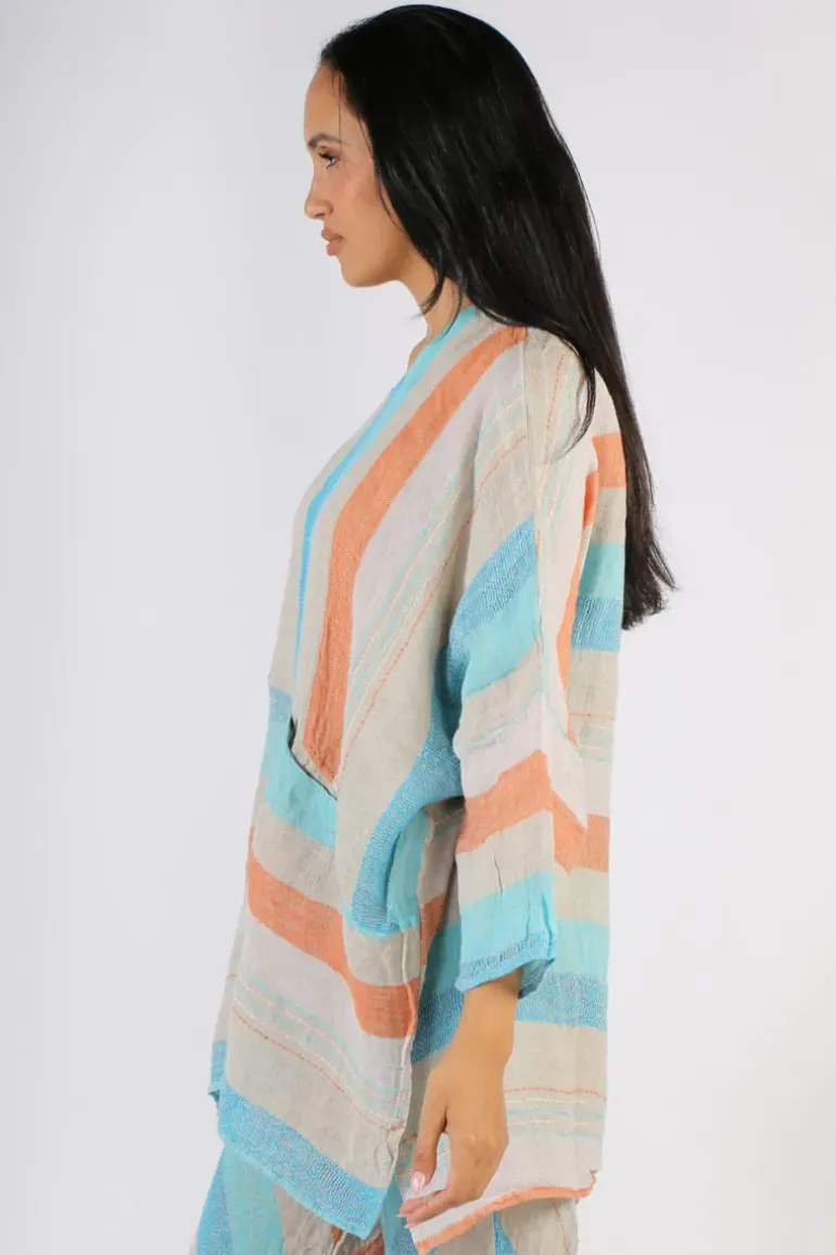 Estilo Nerano Top In Aqua