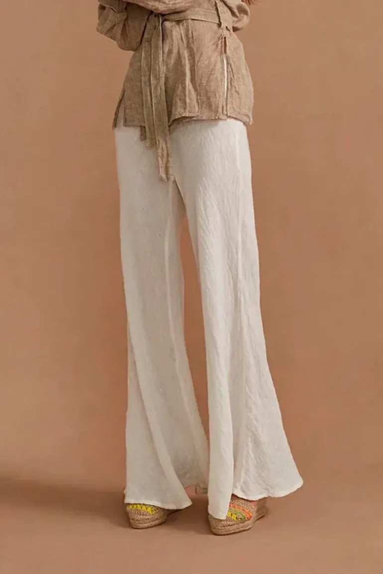 Estilo Novo Flare Pant In Panna
