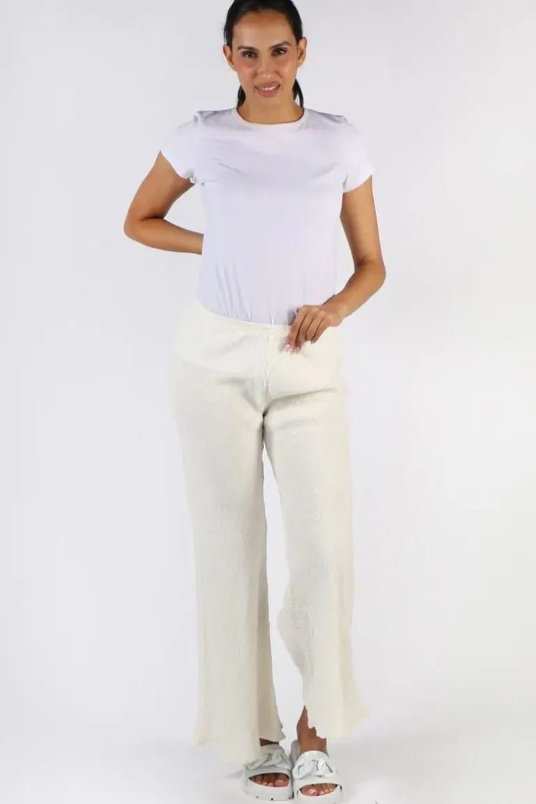 Estilo Novo Flare Pant In Panna