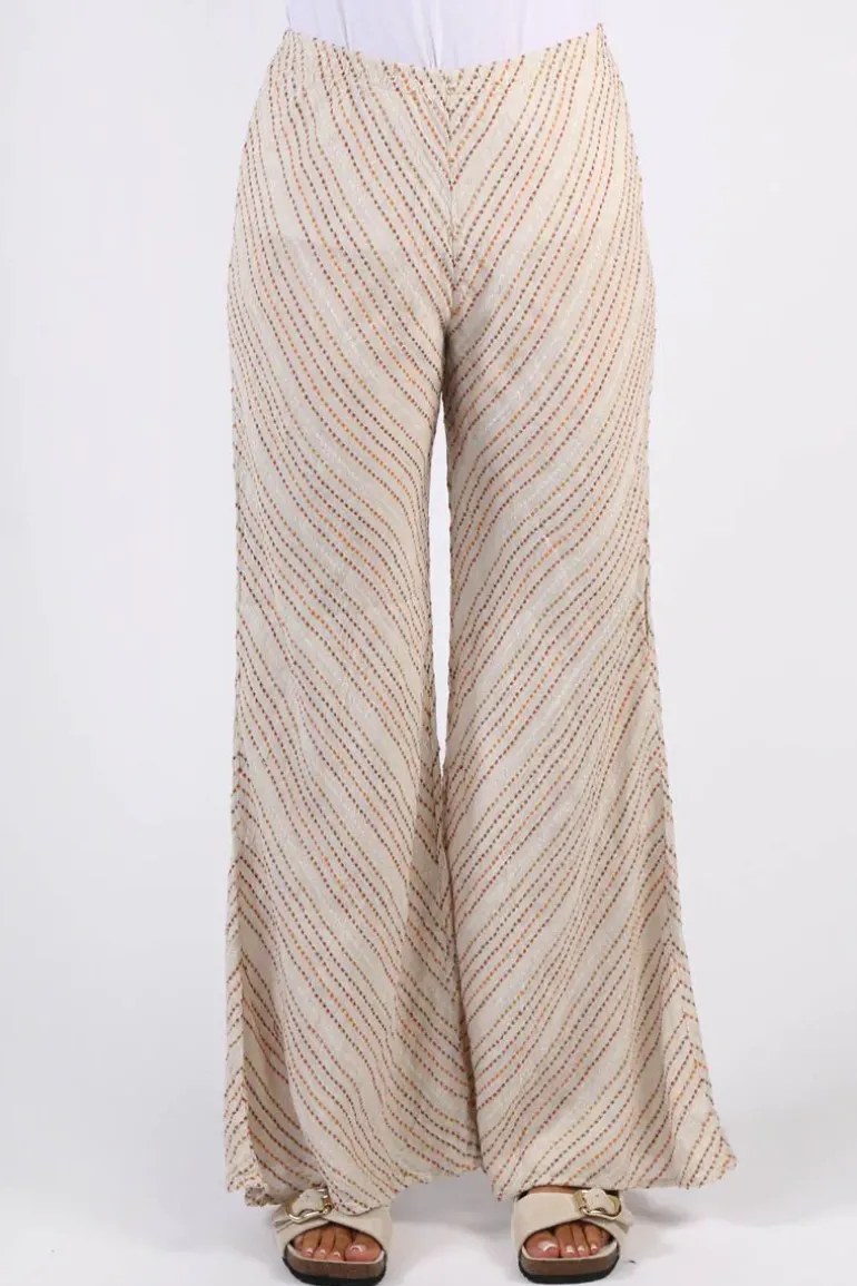 Estilo Novo Flare Pant In Stripe
