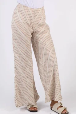Estilo Novo Flare Pant In Stripe