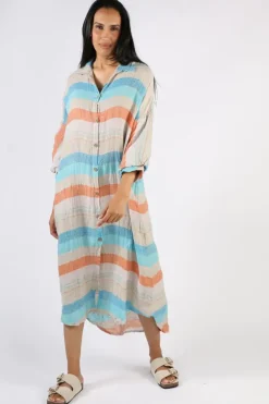 Estilo Sari Maxi Dress In Aqua
