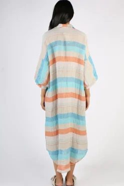 Estilo Sari Maxi Dress In Aqua