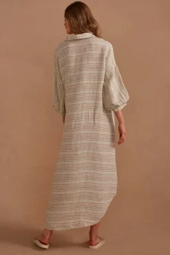 Estilo Sari Maxi Dress In Stripe