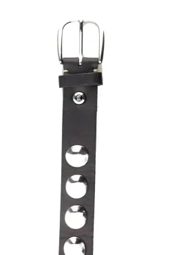 Flat Stud Belt By B.Belt In Black