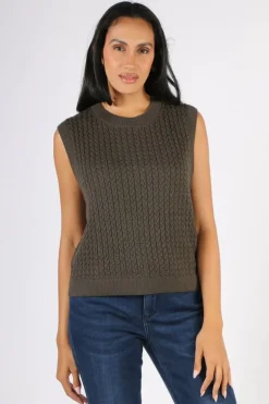 Foil Chain Reaction Vest In Khaki