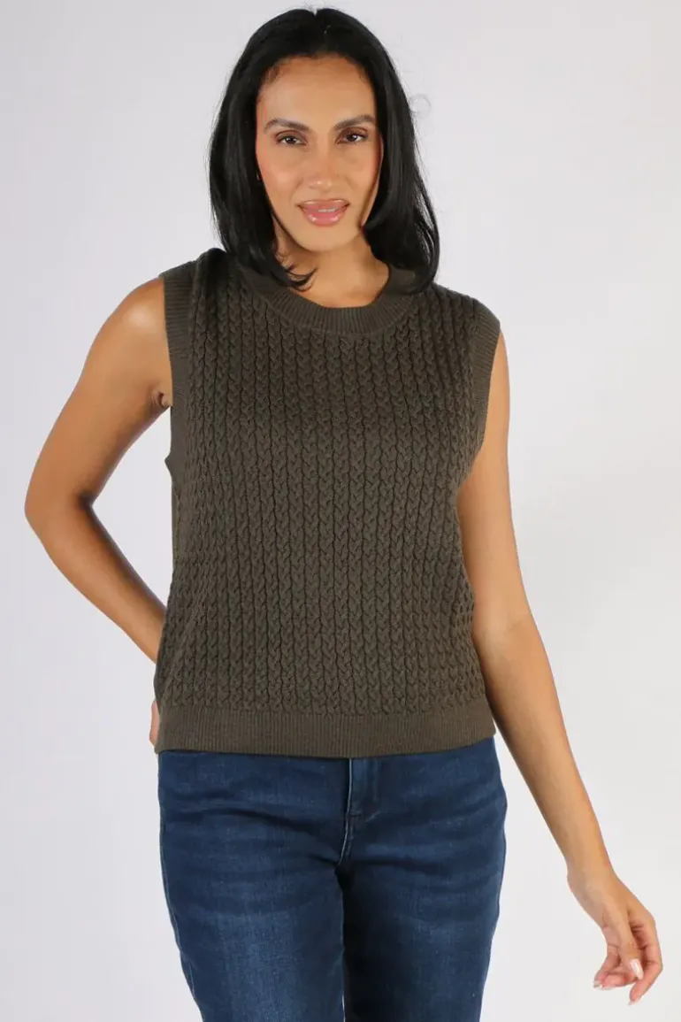 Foil Chain Reaction Vest In Khaki