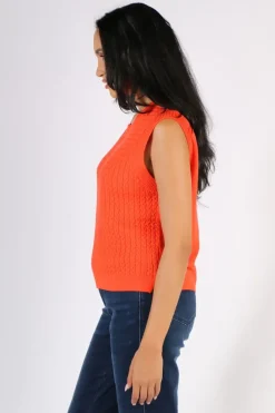 Foil Chain Reaction Vest In Orange